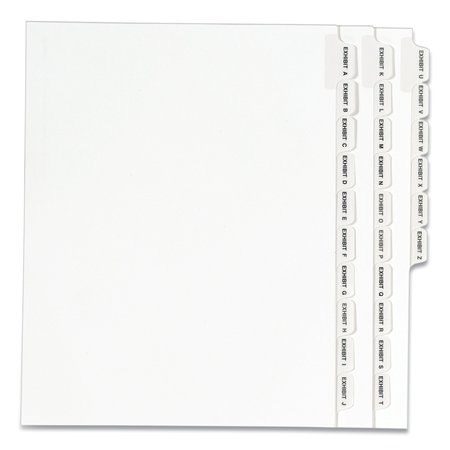 AVERY DENNISON Tab Legal Exhibit Index Dividers A-Z, PK25 01370